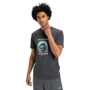 Tricou cambrat din amestec de bumbac organic