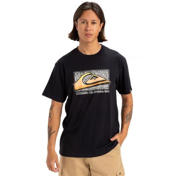 Tricou cu decolteu la baza gatului Retro Fade