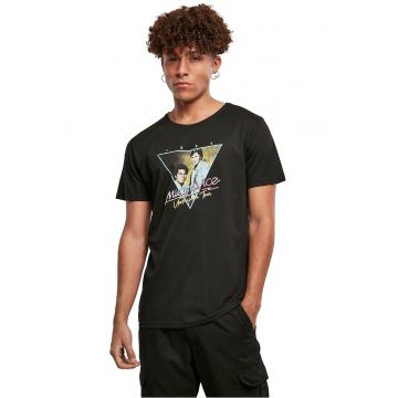 Tricou cu decolteu la baza gatului si imprimeu foto