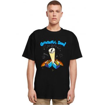 Tricou cu decolteu la baza gatului si imprimeu grafic