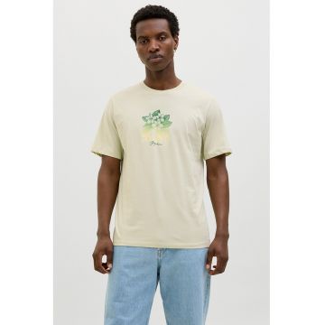 Tricou cu decolteu la baza gatului si logo