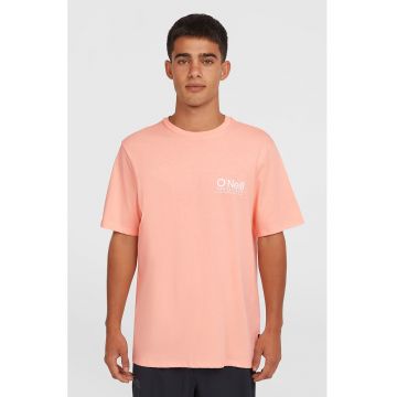 Tricou cu decolteu la baza gatului si logo pe piept