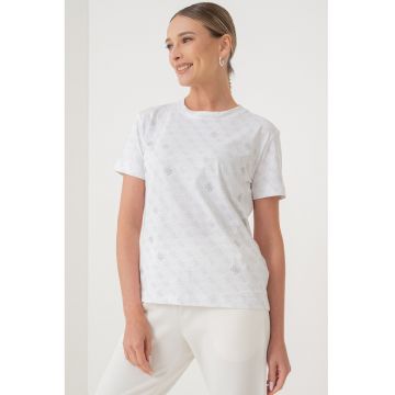 Tricou cu model monograma