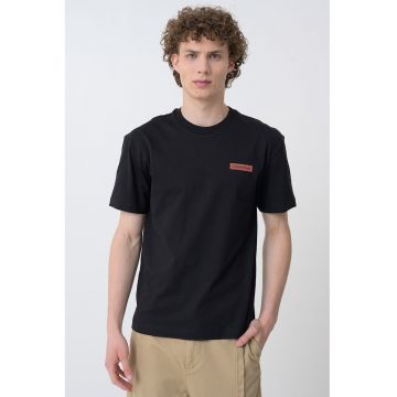 Tricou de bumbac cu imprimeu pe partea din spate