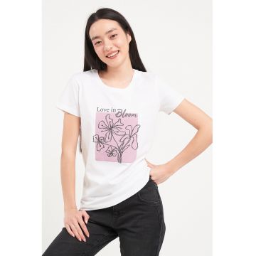 Tricou de bumbac cu imprimeu