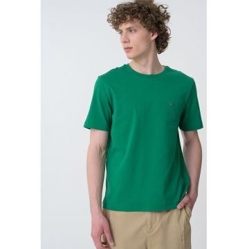 Tricou de bumbac cu logo discret