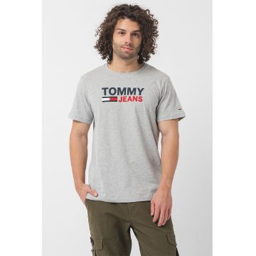 Tricou de bumbac organic cu imprimeu logo