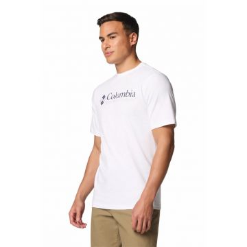 Tricou din bumbac cu decolteu la baza gatului CSC