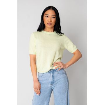 Tricou Femei tricotat 100% lana Mint 15310