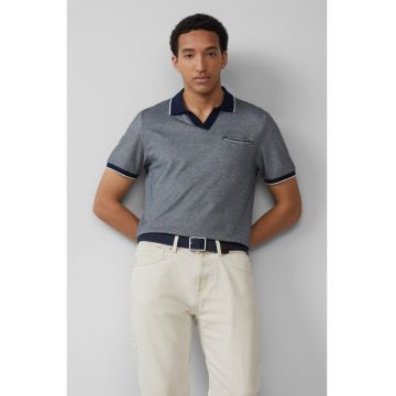 Tricou polo barbati bicolor cu buzunar la piept - Regular Fit