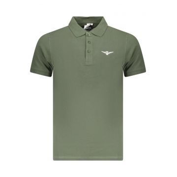 Tricou polo barbati - din bumbac - cu mini imprimeu - Regular fit