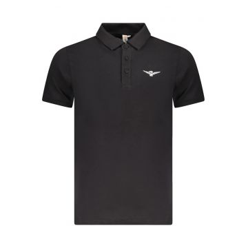 Tricou polo barbati - din bumbac - cu mini imprimeu - Regular fit
