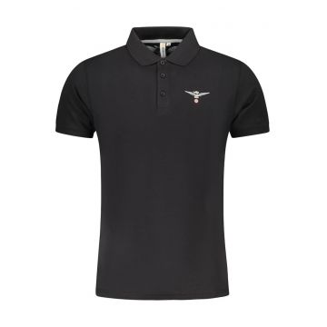 Tricou polo barbati - din bumbac - cu mini logo - Regular fit