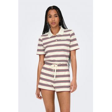 Tricou polo cu model in dungi
