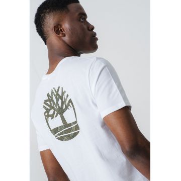Tricou regular fit cu imprimeu logo pe spate
