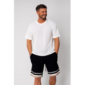 Tricou tricotat White 16063