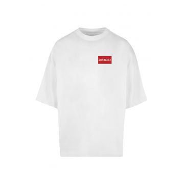 Tricou uni cu decolteu la baza gatului