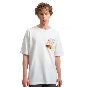 Tricou unisex cu broderie