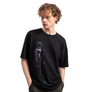Tricou unisex de bumabc cu imprimeu