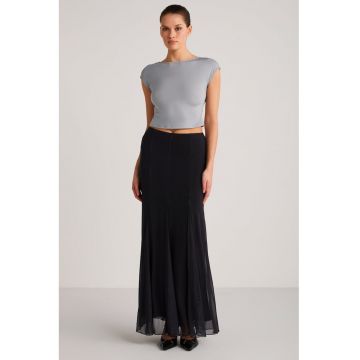 Tricou crop slim fit