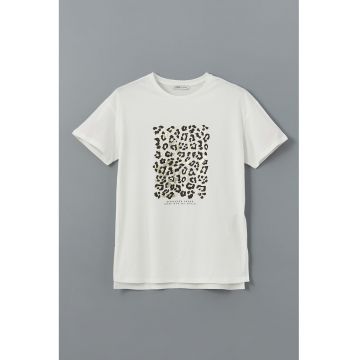Tricou cu animal print