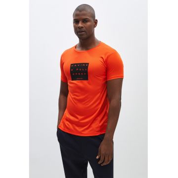 Tricou cu decolteu rotund si imprimeu