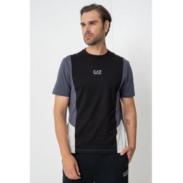 Tricou cu design colorblock - pentru fitness
