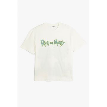 Tricou cu imprimeu cu Rick si Morty