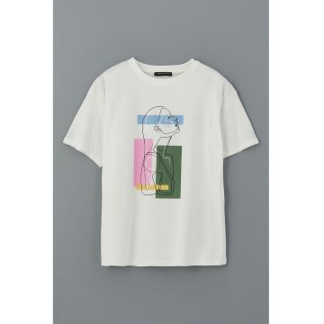 Tricou cu imprimeu grafic - pentru gravide