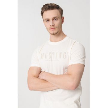 Tricou cu imprimeu logo pe piept
