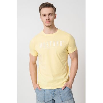 Tricou cu imprimeu logo pe piept
