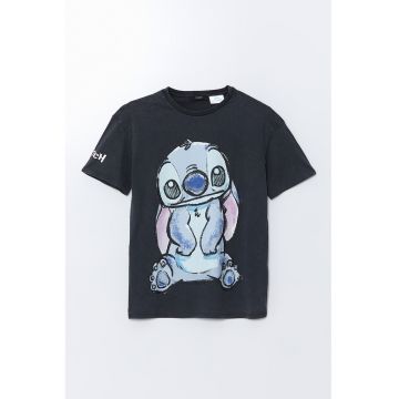 Tricou cu imprimeu Stitch