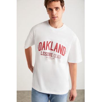Tricou cu imprimeu text Sandro