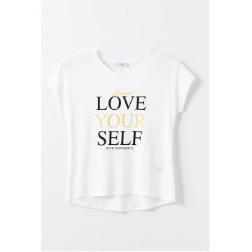 Tricou cu imprimeu text