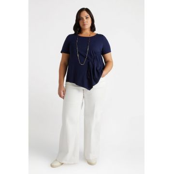 Tricou cu pliuri laterale