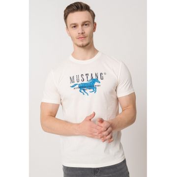 Tricou de bumbac cu imprimeu logo