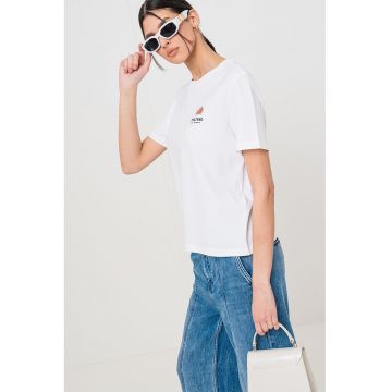 Tricou de bumbac cu logo