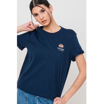 Tricou de bumbac cu logo
