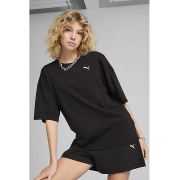Tricou de bumbac cu maneci medii