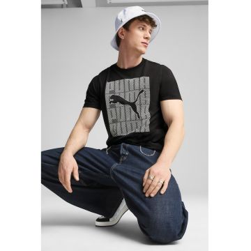 Tricou din amestec de bumbac cu imprimeu logo