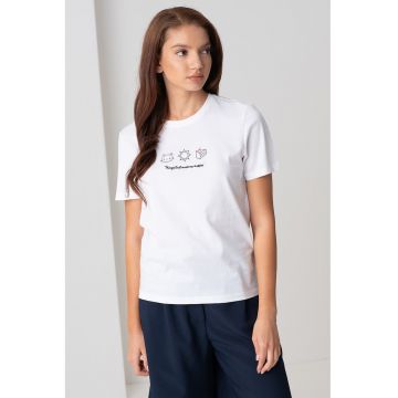 Tricou din bumbac cu imprimeu grafic