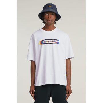 Tricou din bumbac organic cu imprimeu pe piept