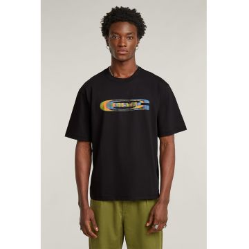Tricou din bumbac organic cu imprimeu pe piept