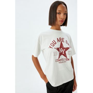 Tricou lejer cu imprimeu