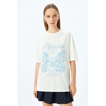 Tricou lejer cu imprimeu