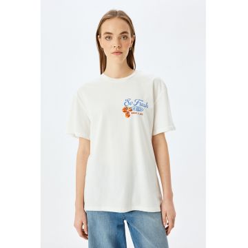 Tricou lejer cu imprimeu grafic