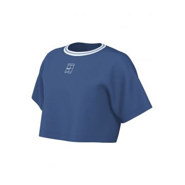 Tricou  pentru Femei - w nk df hertage ss crop tee - HJ3640-402 - M INTL - Albastru