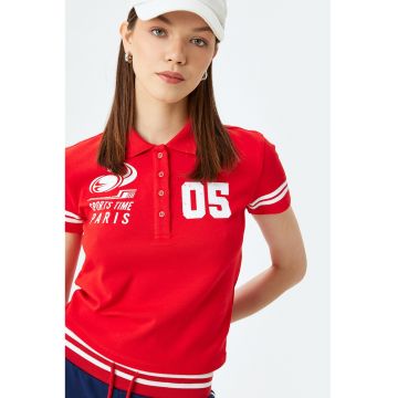 Tricou polo cu imprimeu