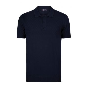 Tricou polo cu terminatii striate