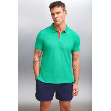 Tricou polo regular fit din bumbac